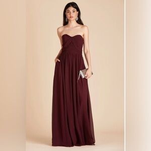 Birdy Grey Grace Convertible Women’s Bridesmaid Dress in Chiffon Cabernet